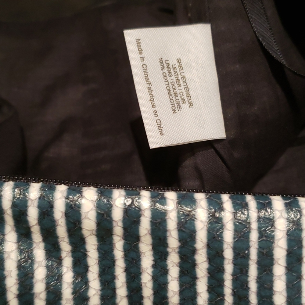 Tory Burch NEW Skirt Stripe Embossed Leather Mini NWT Women's 4 🎉HP🎉 - Picture 11 of 16